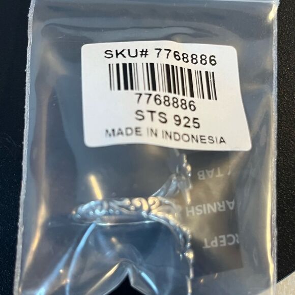 Elegant Sterling Silver Dragonfly Ring Kanchanaburi Blue Sapphires 0.25ctw - Picture 12 of 12